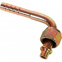 Фитинг стальной с гайкой 90° 8 мм #6 O-ring (3/8”; резьба 5/8” 18 UNF)