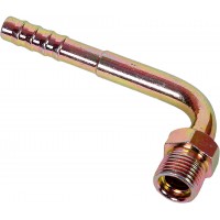 Фитинг стальной с внешней резьбой 90° 16 мм #12 O-ring (3/4”; резьба 1/16” 14 UNF)