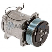 Компрессор Motorcool 5H11 12V PV8 K (горизонтальные выходы), аналог Sanden SD5H11 6358 (0819)