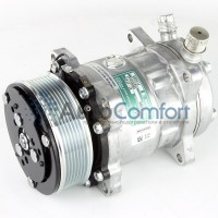 Компрессор Motorcool 5H14, 24V, PV8, FL (вертикальные выходы), аналог Sanden SD5H14 5314 (0806)