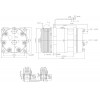 Компрессор 7H15, 24V, PV8, KG (горизонтальные выходы), аналог SANDEN SD7H15 8085
